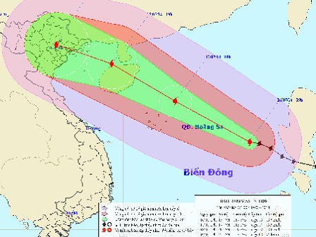Bão Rammasun hướng vào ven biển Quảng Ninh - Thái Bình